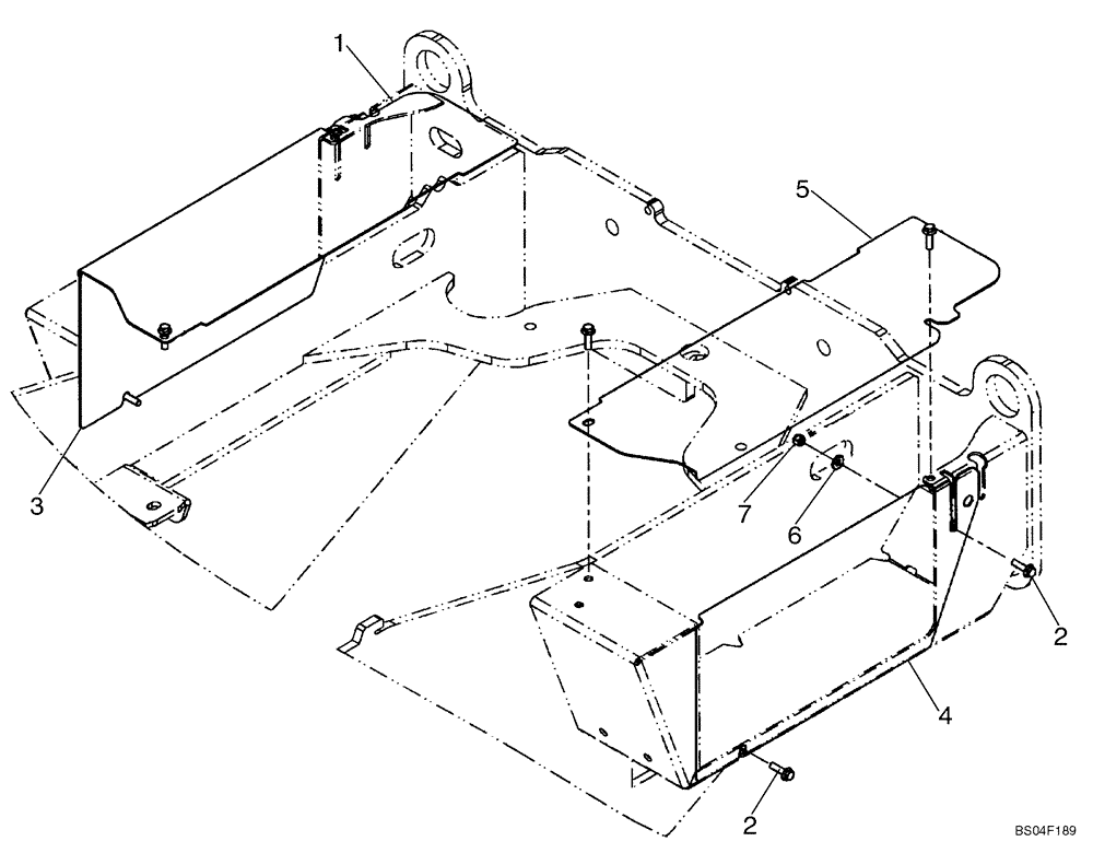 Схема запчастей Case 621D - (09-18B) - COVERS - BATTERY BOX - WIDE FENDERS - IF USED (09) - CHASSIS