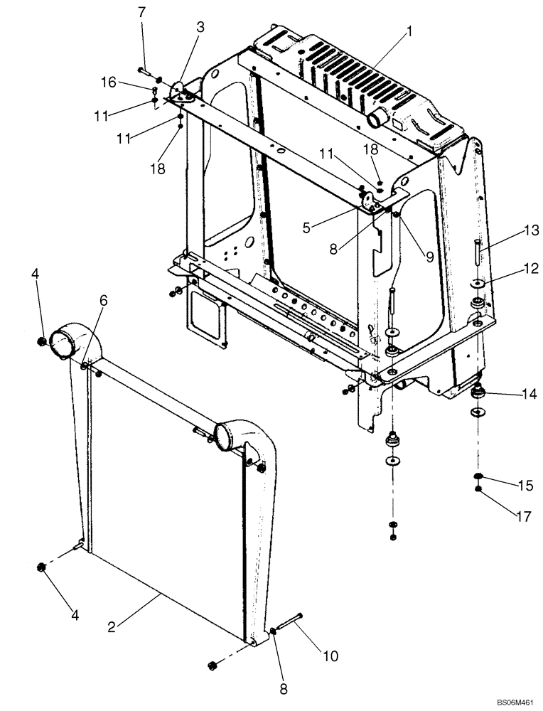 Схема запчастей Case 921E - (02-03) - COOLER - CHARGE AIR (02) - ENGINE