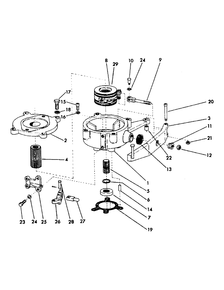 Схема запчастей Case 40YC - (D11) - SWING BRAKE (05) - UPPERSTRUCTURE CHASSIS