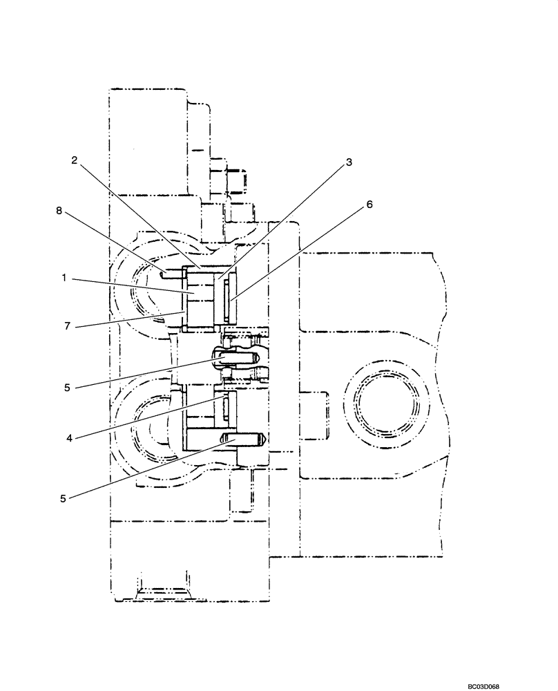 Схема запчастей Case CX31 - (08-30[00]) - PUMP (08) - HYDRAULICS