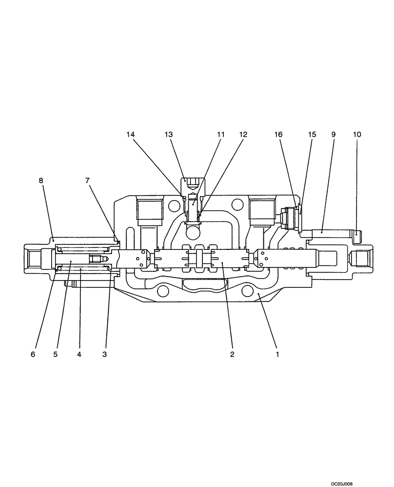 Схема запчастей Case CX47 - (08-36[00]) - VALVE ASSY - SWING (08) - HYDRAULICS