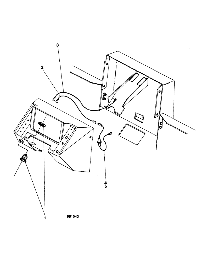 Схема запчастей Case 580G - (544) - POWER OUTLET FOR PORTABLE LAMP (09) - CHASSIS/ATTACHMENTS