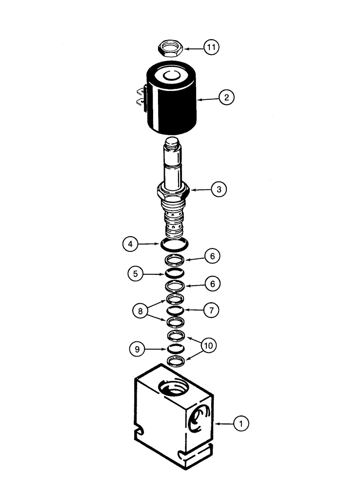 Схема запчастей Case 721C - (08-36) - VALVE ASSY - SOLENOID, COUPLER LOCKING (08) - HYDRAULICS