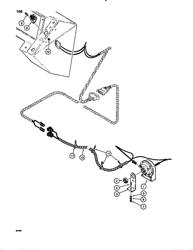 Схема запчастей Case 780B - (108) - HORN (04) - ELECTRICAL SYSTEMS