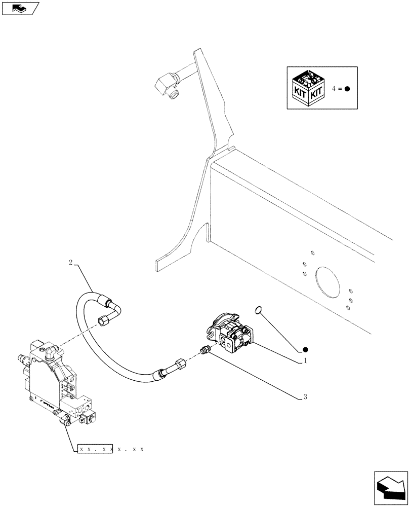 Схема запчастей Case SR130 - (35.220.AA[01]) - AUX HYD, STD, GEAR PUMP (SR130,SR150) (35) - HYDRAULIC SYSTEMS