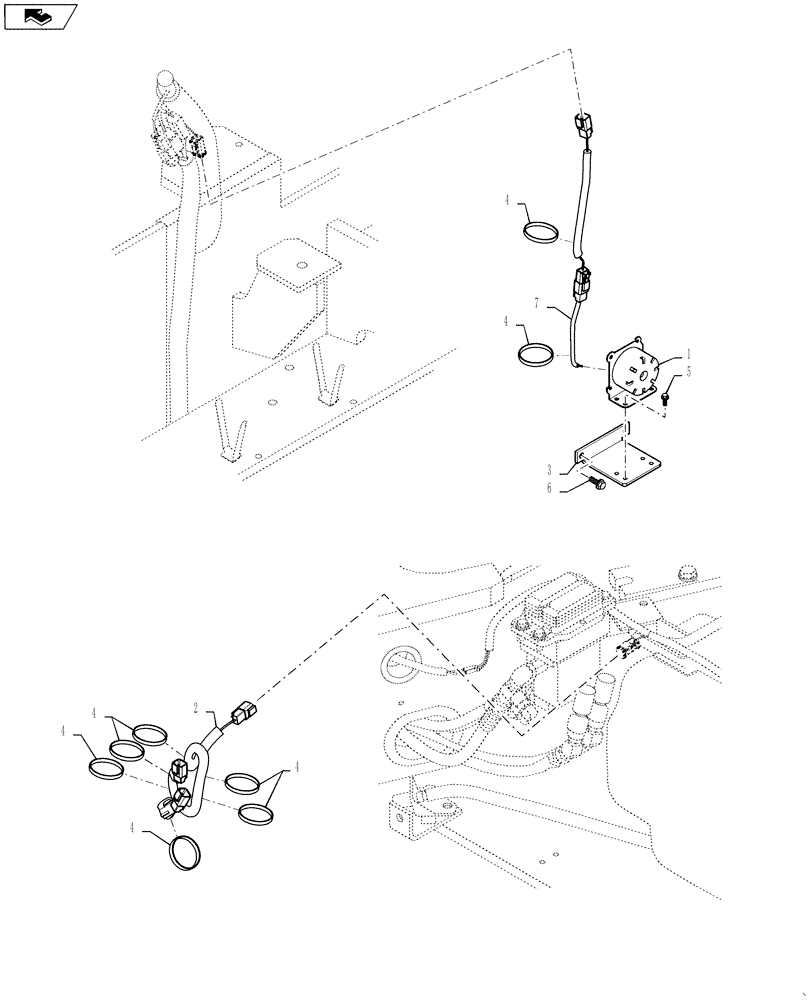 Схема запчастей Case CX55BMSR - (05-002[00]) - ALARM ASSY (PROPEL) (55) - ELECTRICAL SYSTEMS