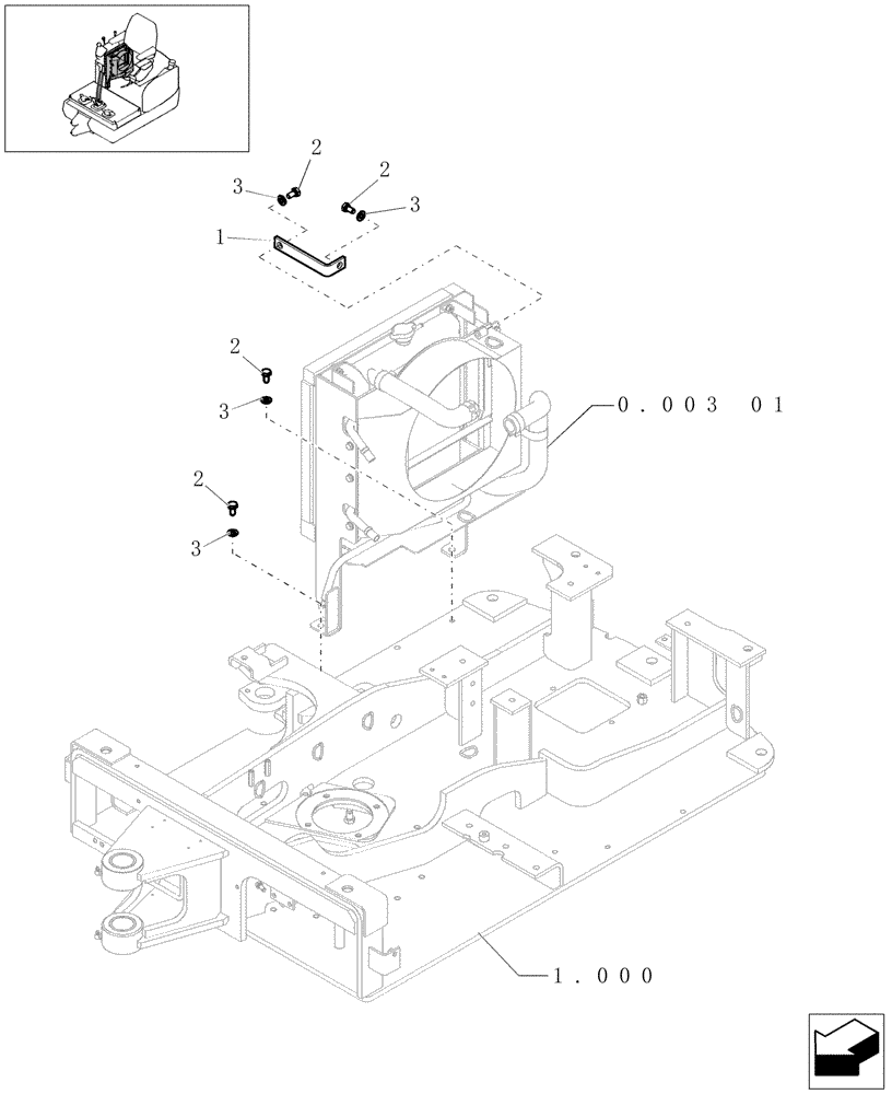 Схема запчастей Case CX16B - (0.003[02]) - RADIATOR (10) - ENGINE