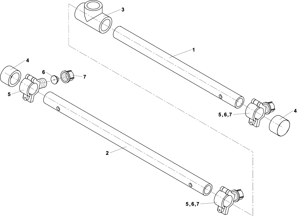 Схема запчастей Case DV201 - (12-55-1/1[01]) - DRUM SPRINKLIK SYSTEM (12) - Chassis/Attachments