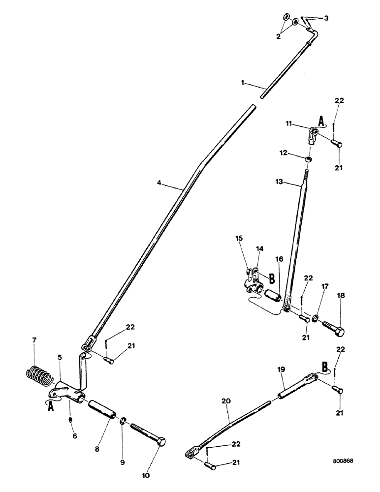 Схема запчастей Case 580G - (340) - LOADER - ANTIROLLBACK CONTROL (09) - CHASSIS/ATTACHMENTS