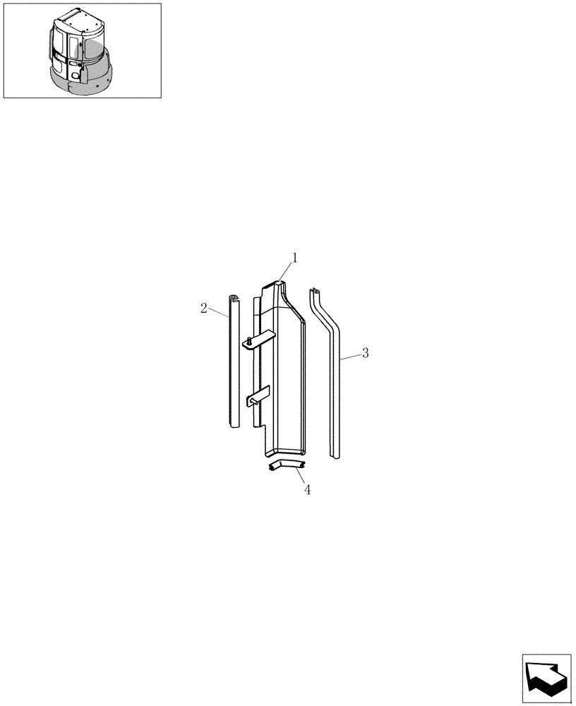 Схема запчастей Case CX27B - (1.300[11]) - GUARDS (01) - Section 1