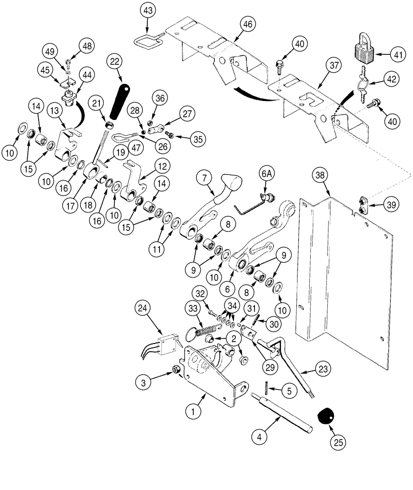 Схема запчастей Case 1150H - (06-23) - CONTROLS - TRANSMISSION (06) - POWER TRAIN