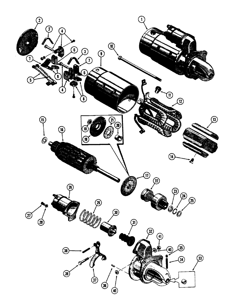 Схема запчастей Case 680CK - (070) - A57092 STARTER, (251) SPARK IGNITION ENGINE, 1ST USED ENG. SN. 2175581 