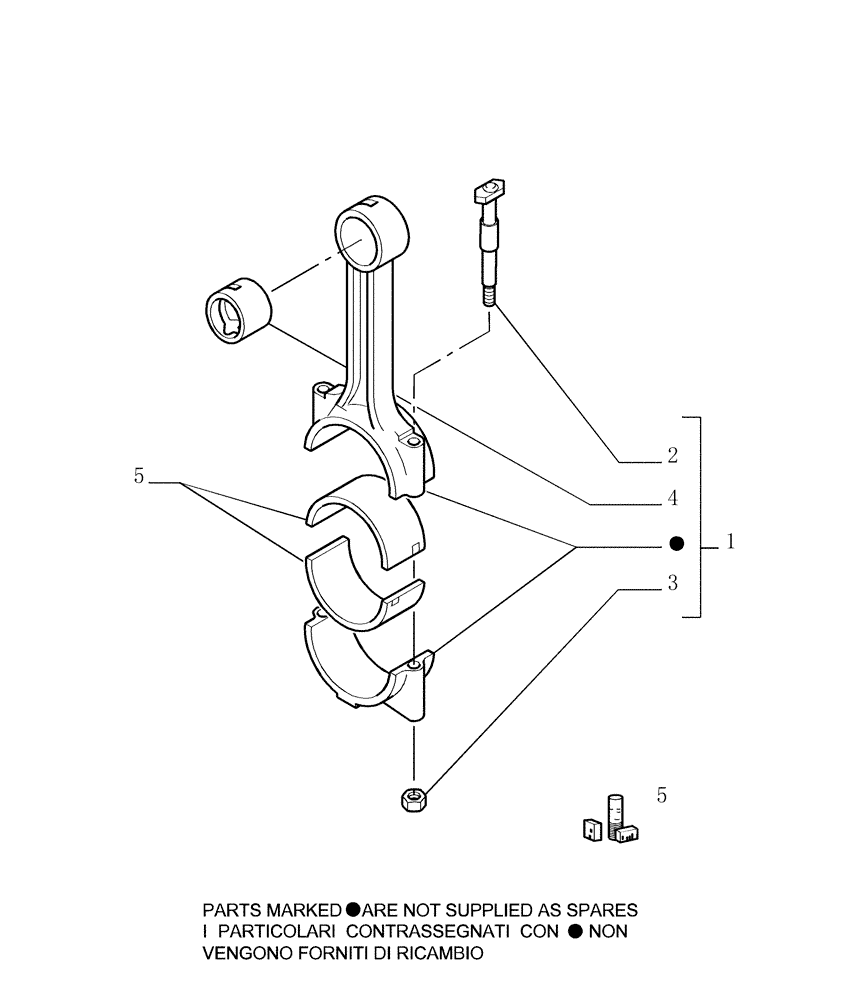 Схема запчастей Case 1850K - (0.081[01]) - CONNECTING ROD (01) - ENGINE