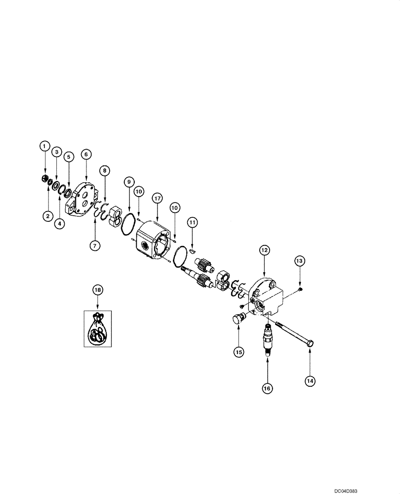 Схема запчастей Case 865 - (08.69[00]) - MOTOR HYDRAULIC - ASSEMBLY (08) - HYDRAULICS