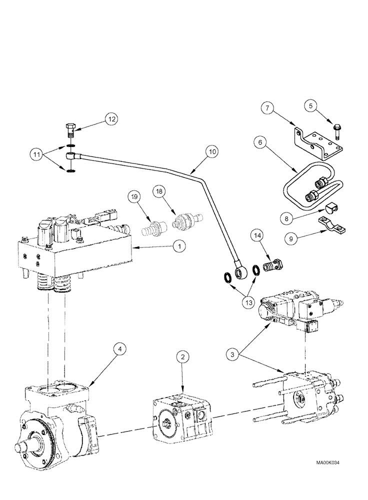 Схема запчастей Case CX330 - (03-06) - FUEL INJECTION PUMP (03) - FUEL SYSTEM