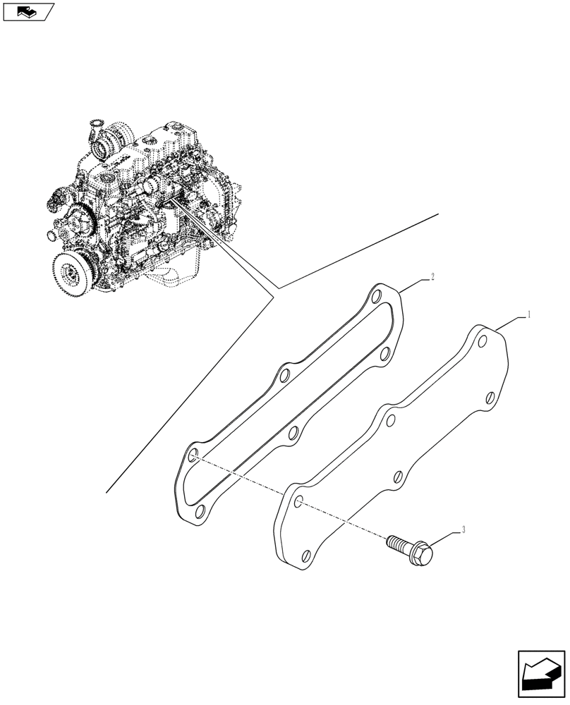 Схема запчастей Case F4HFE613F E003 - (10.408.02) - HEAT EXCHANGER - ENGINE (504114494) (10) - ENGINE