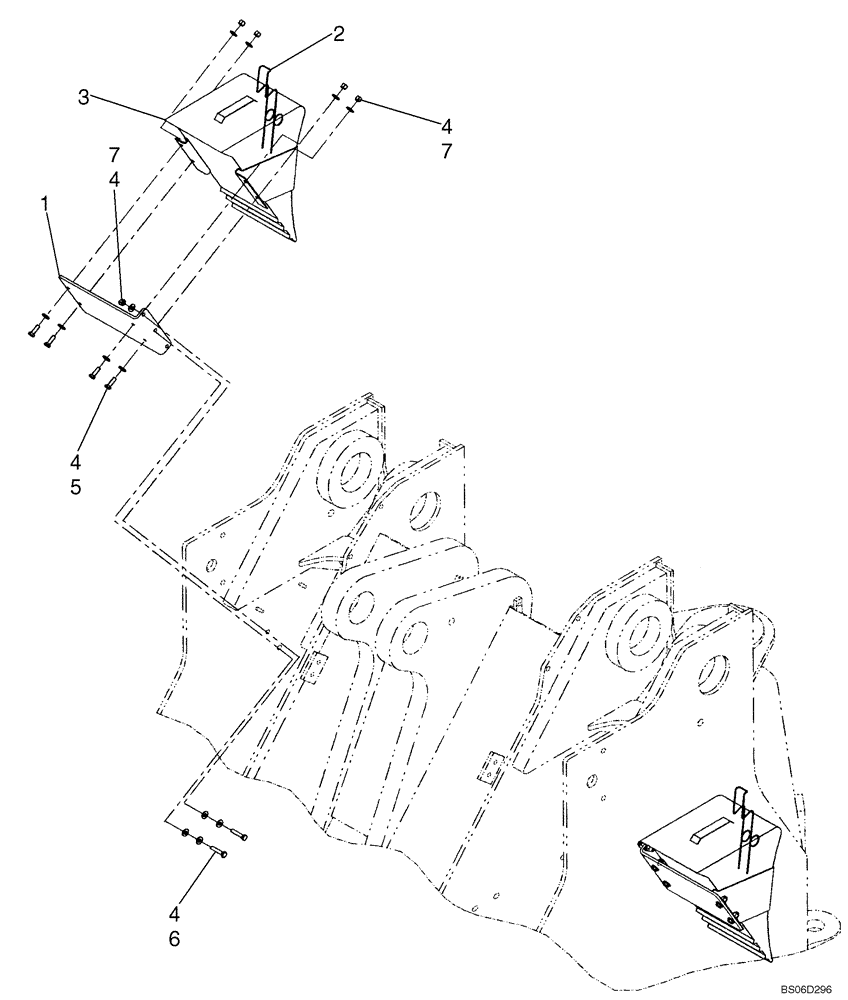 Схема запчастей Case 921E - (09-95) - WHEEL CHOCK - EUROPE (09) - CHASSIS