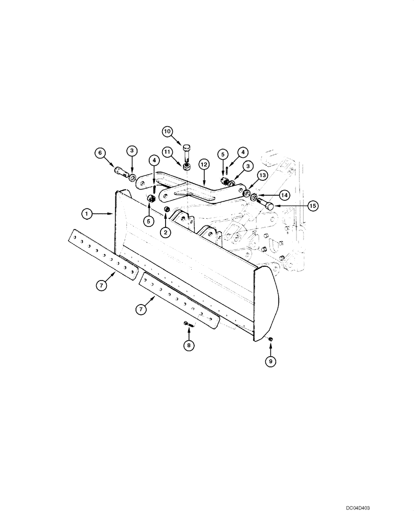 Схема запчастей Case 865 - (09.20[00]) - FRONT BLADE - ASSEMBLY (09) - CHASSIS