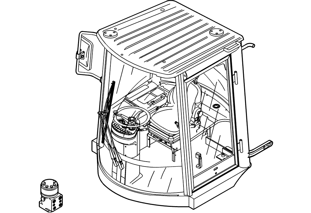 Схема запчастей Case 221D - (34.000[002]) - CAB AIR CONDITION (OPTION) (S/N 581202-UP) (50) - CAB CLIMATE CONTROL