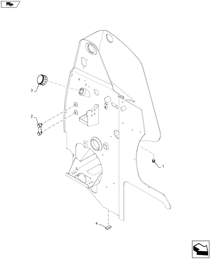 Схема запчастей Case SR175 - (35.300.AQ) - TANK, HYDRAULIC (SR130,SR150,SR175,SR200,SR220,SR250,TR270,TR320) (35) - HYDRAULIC SYSTEMS