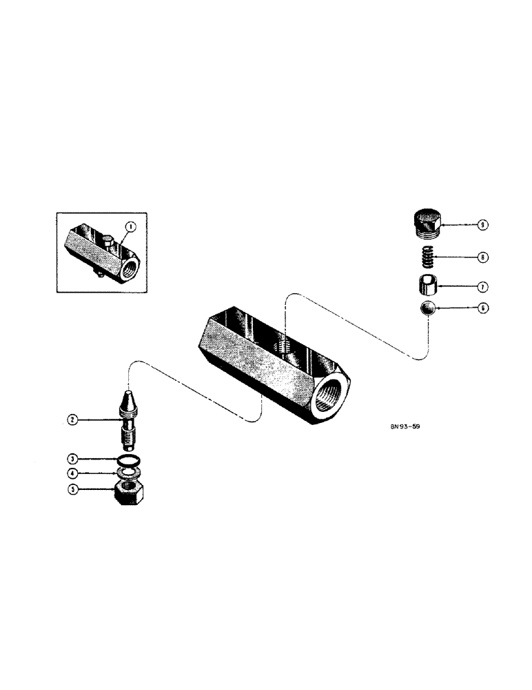 Схема запчастей Case 420BD - (218[A]) - 60374 FLOW CONTROL VALVE 