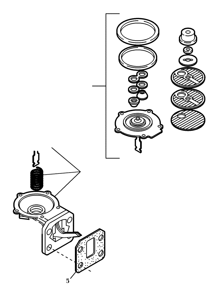 Схема запчастей Case 321D - (95.340[001]) - FUEL PUMP (S/N 591052-UP) No Description