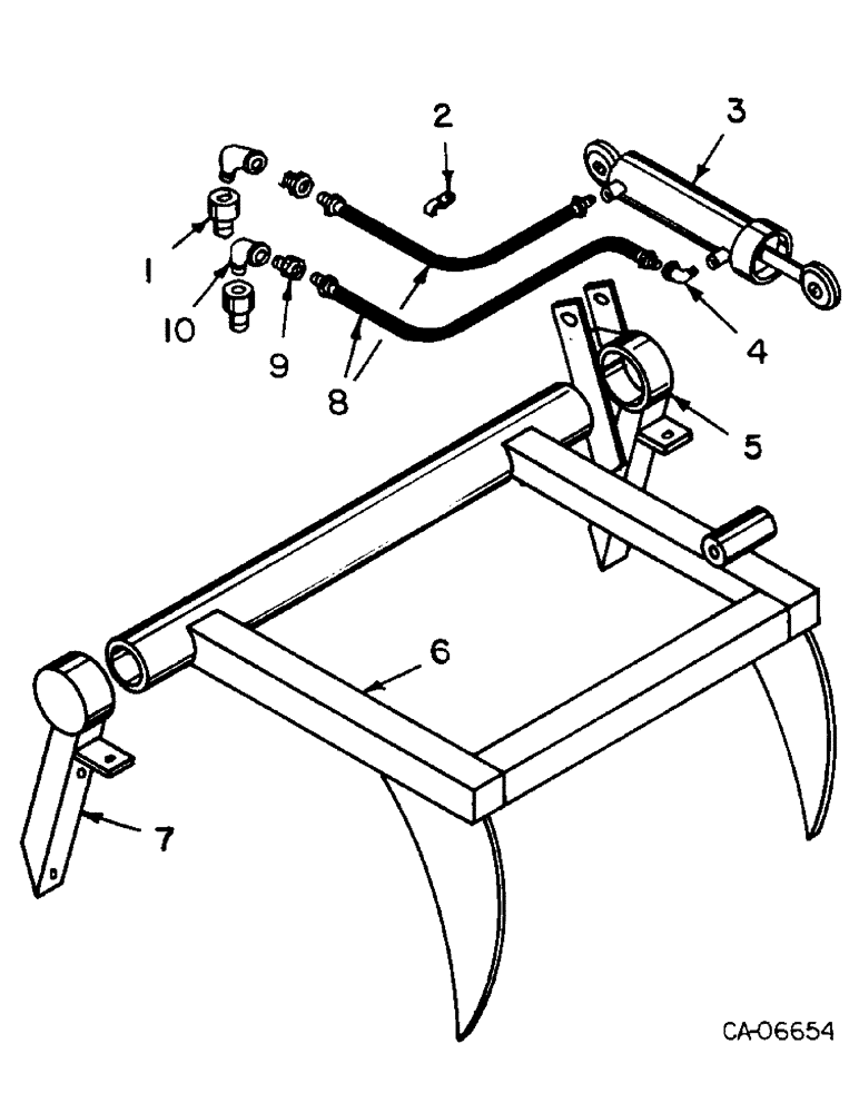 Схема запчастей Case 4125 - (17-09) - MOUNTED EQUIPMENT, GRAPPLE FORK ATT (05) - SUPERSTRUCTURE