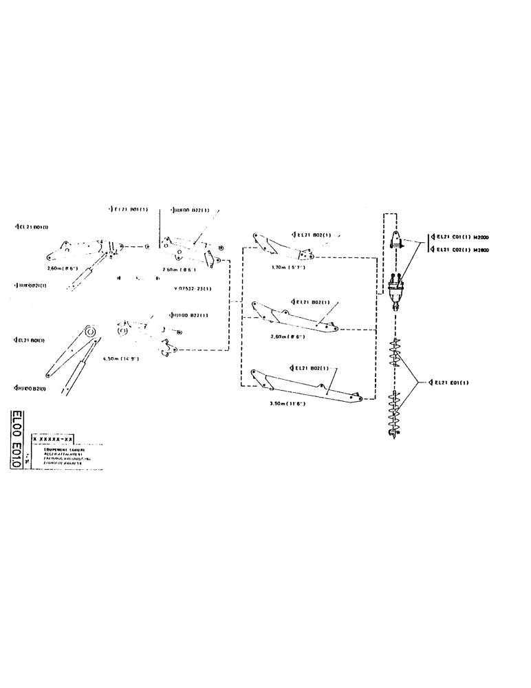 Схема запчастей Case LC80 - (090) - AUGER ATTACHMENT 