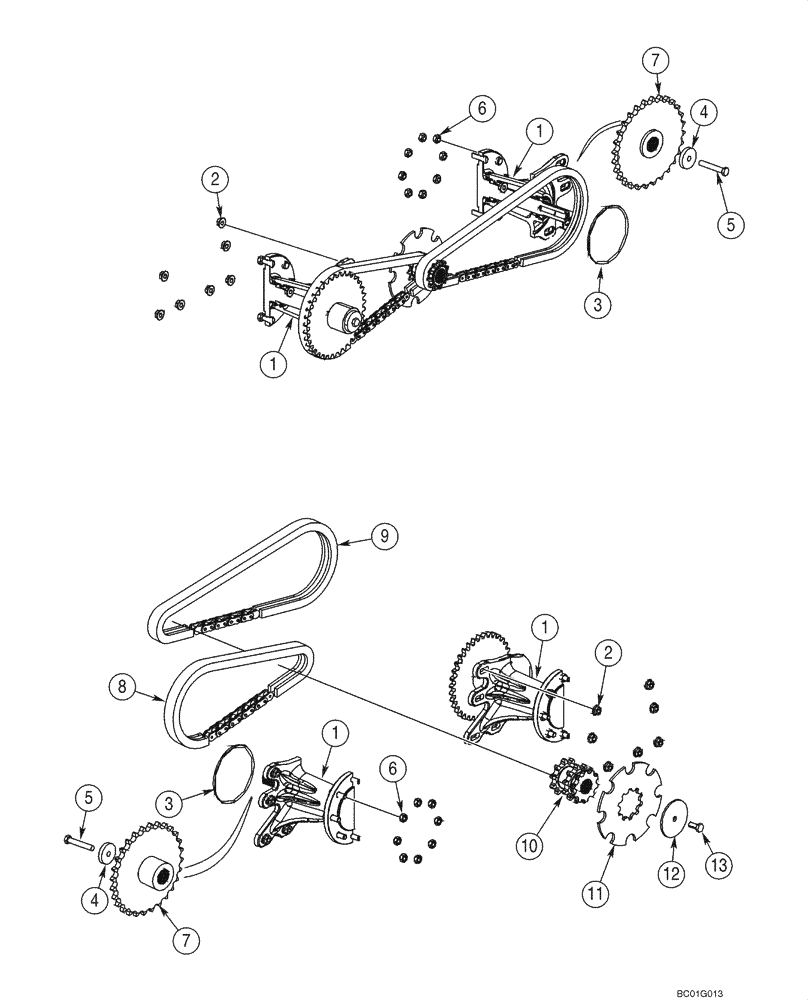 Схема запчастей Case 70XT - (06-23) - DRIVE LINE (NORTH AMERICA) (06) - POWER TRAIN