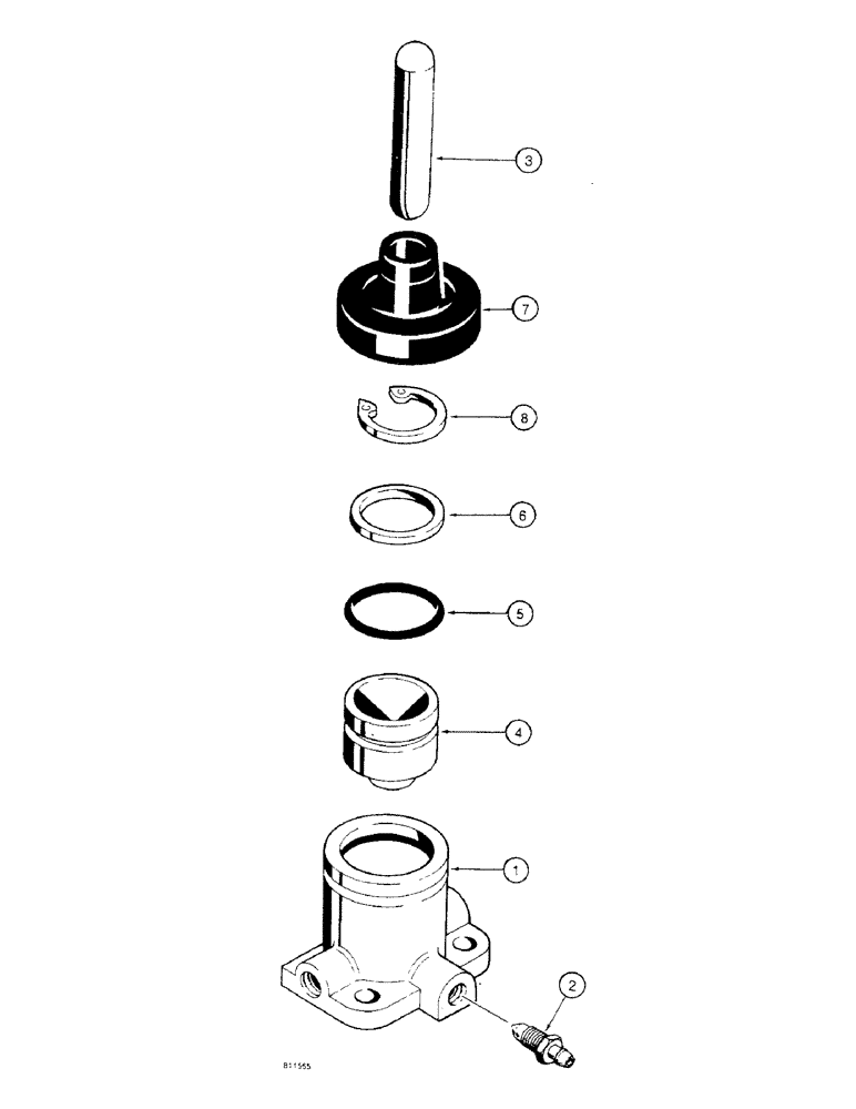 Схема запчастей Case 475 - (164) - TRANSMISSION BRAKE CYLINDER (21) - TRANSMISSION