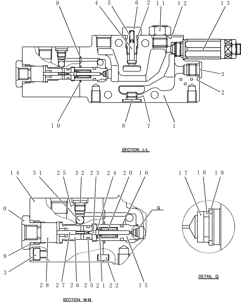 Схема запчастей Case CX31B - (HC012-01) - VALVE ASSY, CONTROL (BOOM LOCK) (00) - GENERAL & PICTORIAL INDEX