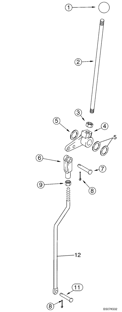 Схема запчастей Case 590SM - (09-16) - CONTROLS - BACKHOE, WITH FOOT SWING (MODELS WITH EXTENDABLE DIPPER) (09) - CHASSIS/ATTACHMENTS