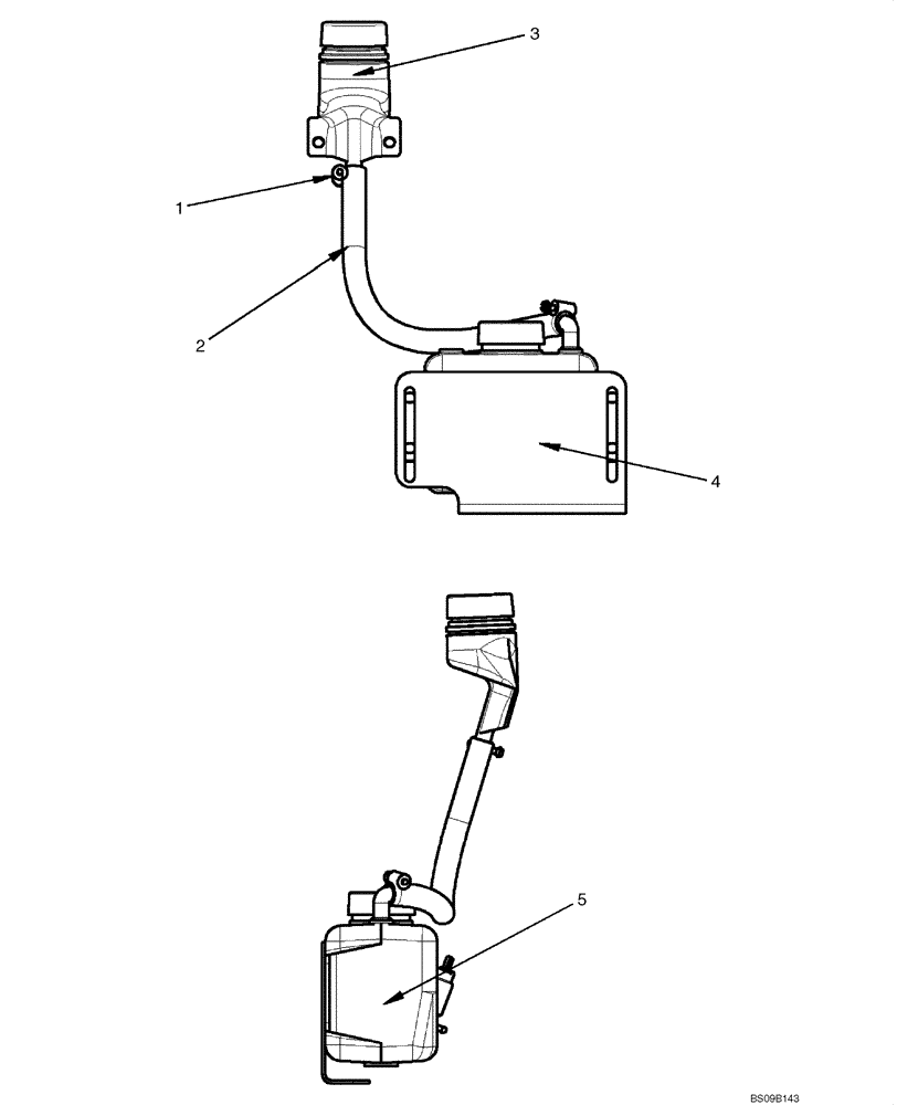 Схема запчастей Case 430 - (09-24C) - CAB DOOR - WASHER SYSTEM (09) - CHASSIS