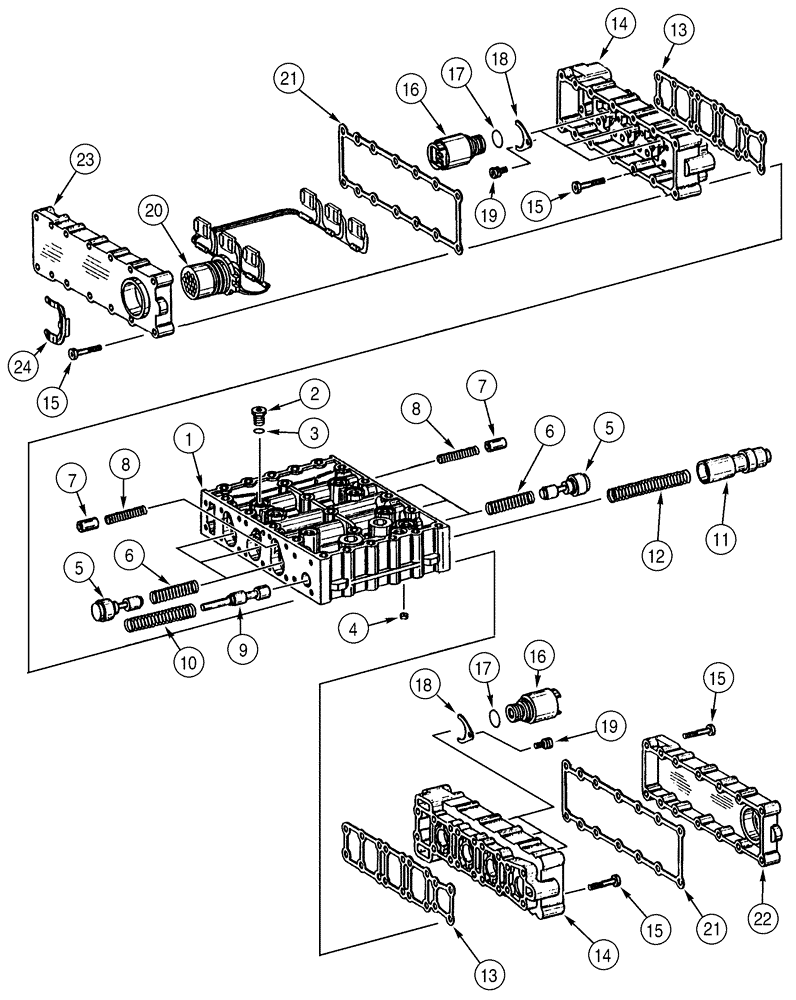 Схема запчастей Case 921C - (06-20) - TRANSMISSION - VALVE, CONTROL (06) - POWER TRAIN