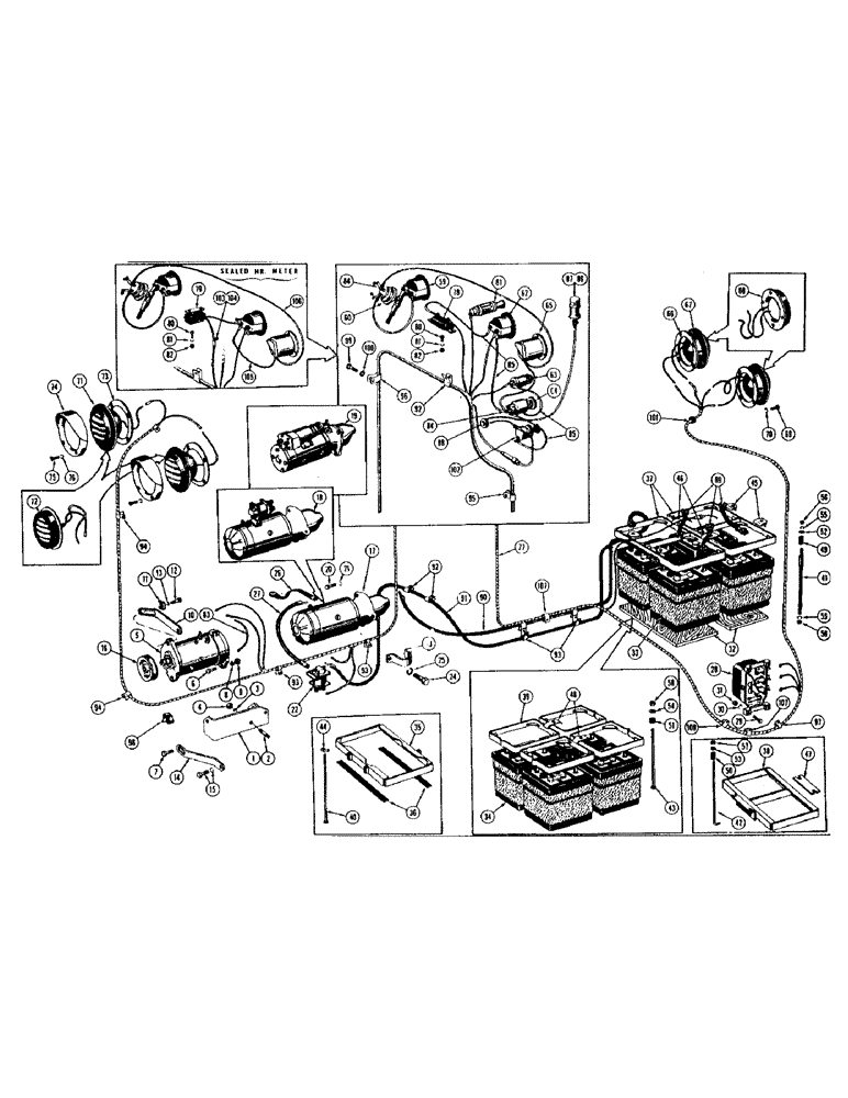 Схема запчастей Case 1000 - (064) - ELECTRICAL SYSTEM, TYPE II (06) - ELECTRICAL SYSTEMS