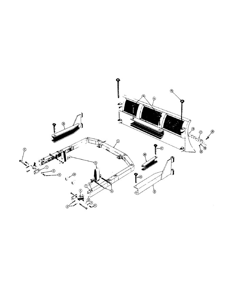 Схема запчастей Case 310 - (144) - MECHANICAL ANGLING DOZER (05) - UPPERSTRUCTURE CHASSIS