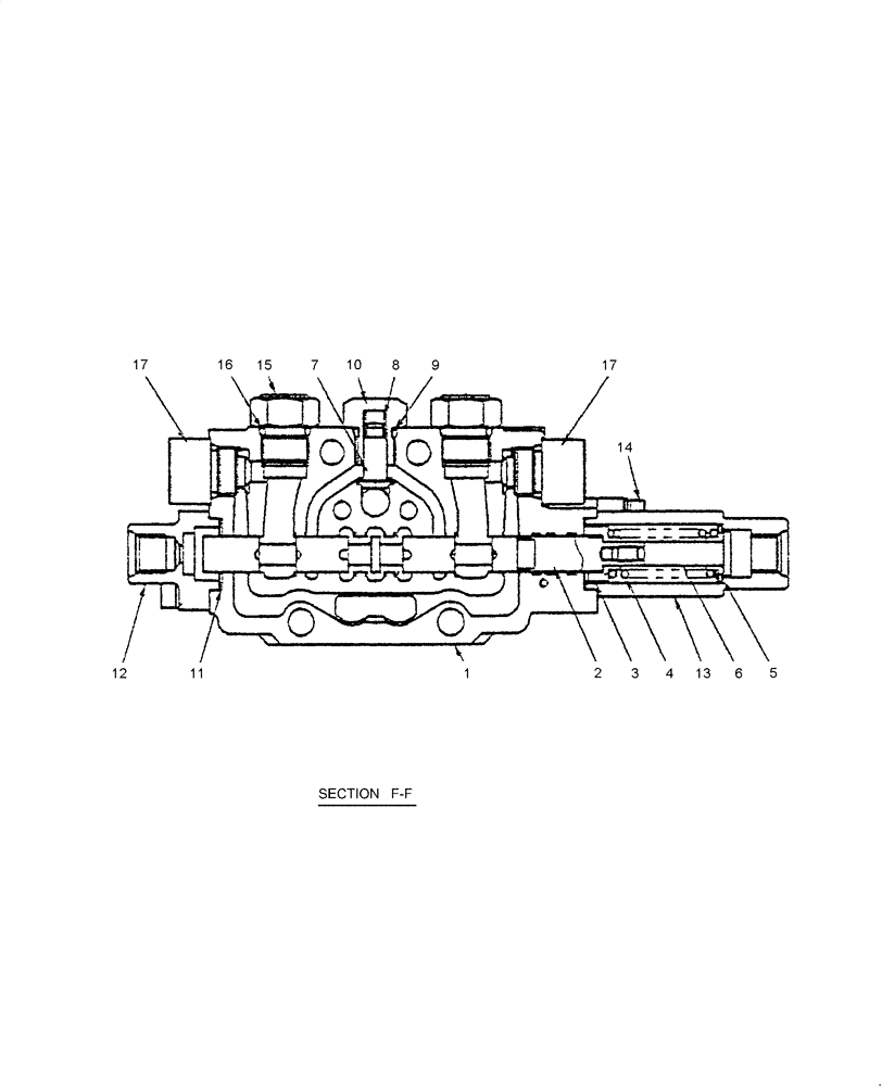 Схема запчастей Case CX31B - (HC006-01[1]) - HYDRAULIC CONTROL VALVE - COMPONENTS (SERVICE) (35) - HYDRAULIC SYSTEMS