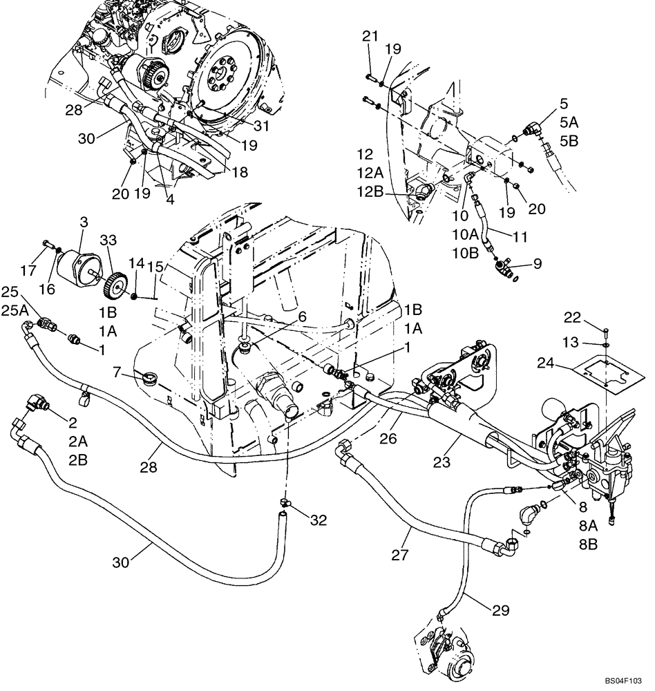 Схема запчастей Case 521D - (07-05A) - HYDRAULICS - BRAKE, MAIN - IF USED (07) - BRAKES