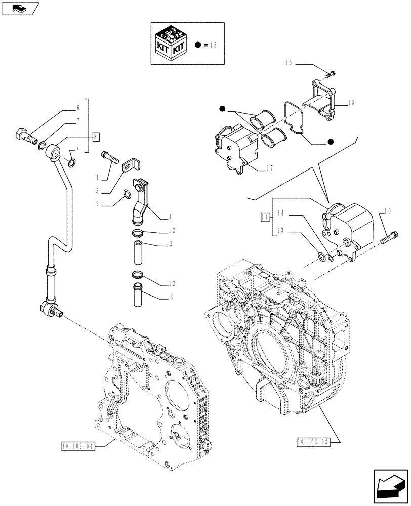 Схема запчастей Case F4HFE413A E001 - (10.101.03) - BREATHER - ENGINE (2854086) (10) - ENGINE