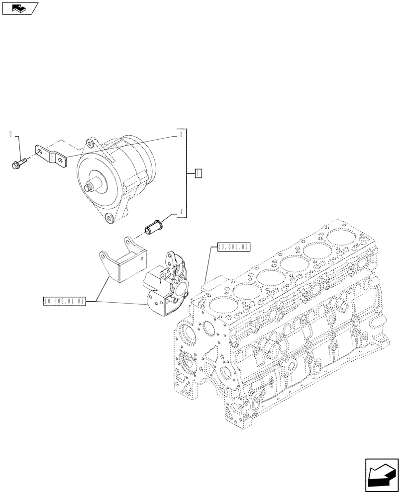 Схема запчастей Case F4HFE613V A003 - (55.301.02) - ALTERNATOR (504375139) (55) - ELECTRICAL SYSTEMS