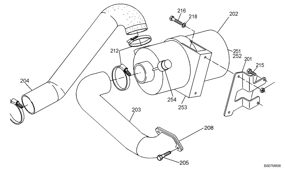 Схема запчастей Case 121E - (13.230[2987623000]) - INTAKE SYSTEM, INSTALLATION (10) - ENGINE