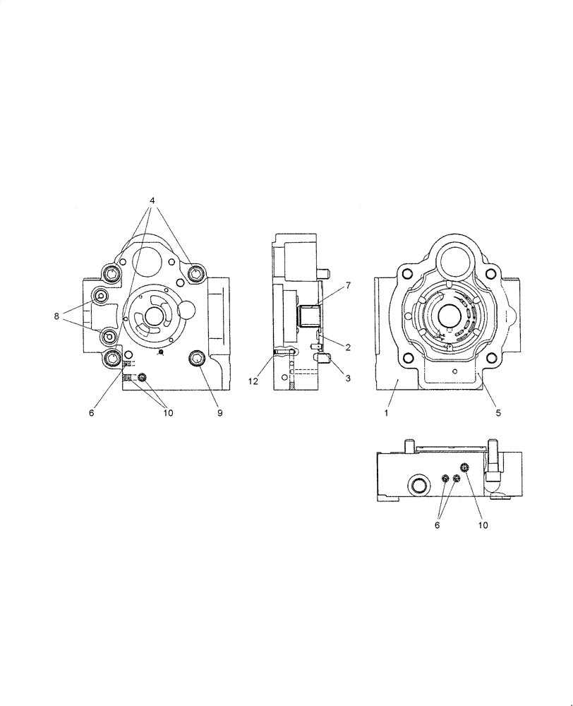 Схема запчастей Case CX36B - (HC404-01[1]) - HYDRAULIC PUMP - COMPONENTS (35) - HYDRAULIC SYSTEMS