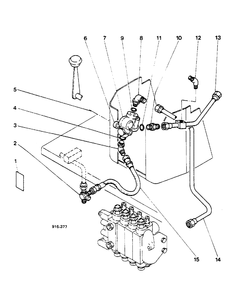 Схема запчастей Case 580F - (20) - AXIAL BACKHOE - BOOM LOCK HYDRAULICS STARTING FROM NO. 3.826.344 