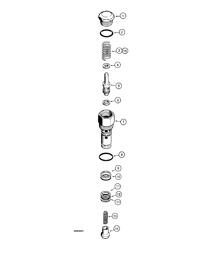 Схема запчастей Case 570LXT - (8-118) - THREE-POINT HITCH CONTROL VALVE, LIFT AND AUXILIARY SECTION CIRCUIT RELIEF VALVES (08) - HYDRAULICS