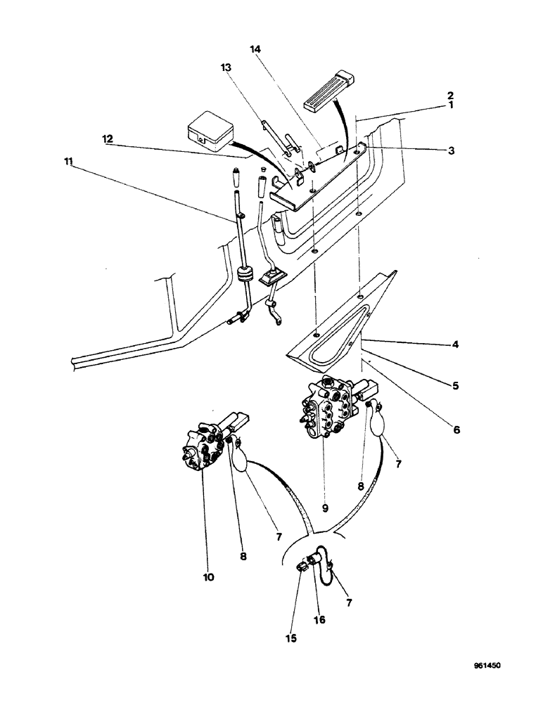 Схема запчастей Case 580G - (532) - LOADER - CONTROL VALVE AND CONTROL LEVER LOCK (09) - CHASSIS/ATTACHMENTS