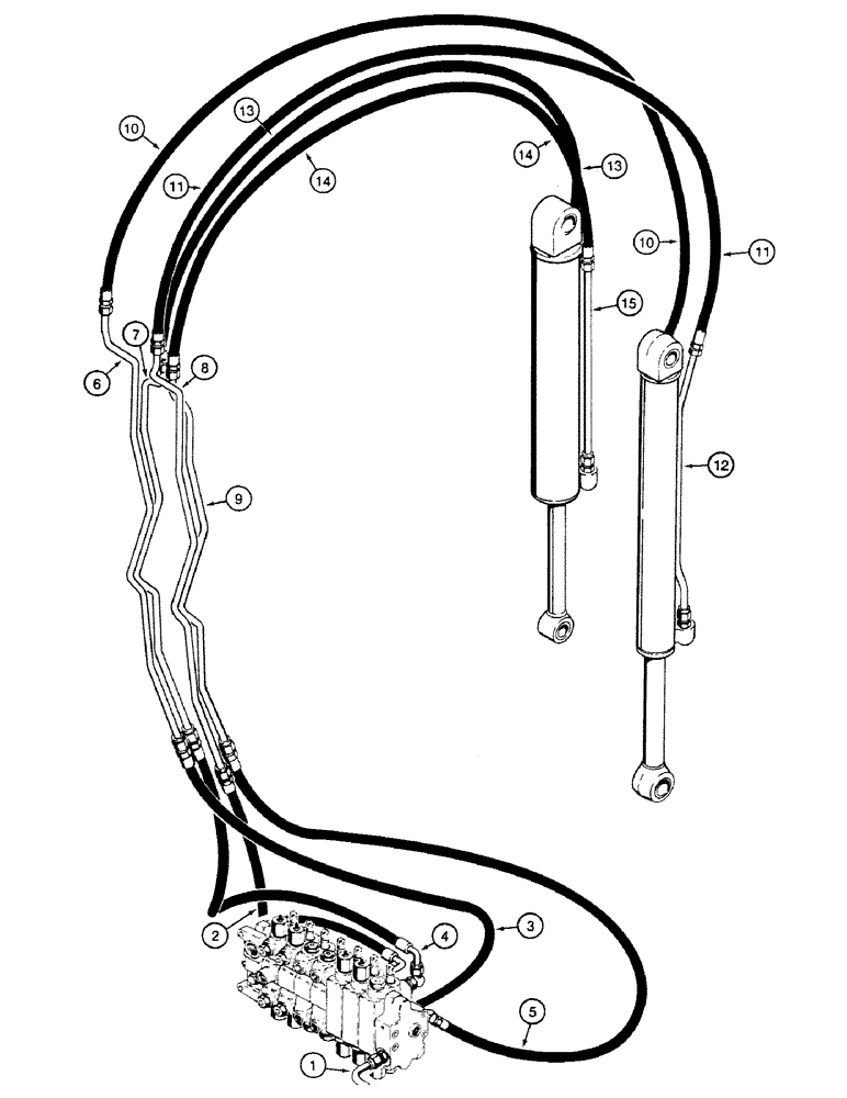 Схема запчастей Case 580SK - (1-52) - SIDESHIFT BACKHOE, EXTENDABLE DIPPER (00) - PICTORIAL INDEX