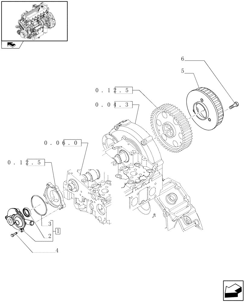 Схема запчастей Case F2CE9684C E013 - (0.04.5) - ENGINE BREATHERS (504136621) 