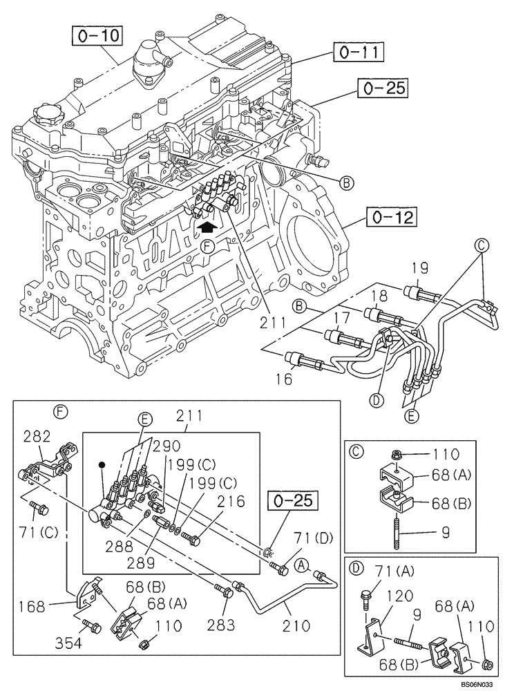 Схема запчастей Case CX225SR - (03-05) - FUEL SYSTEM (03) - FUEL SYSTEM