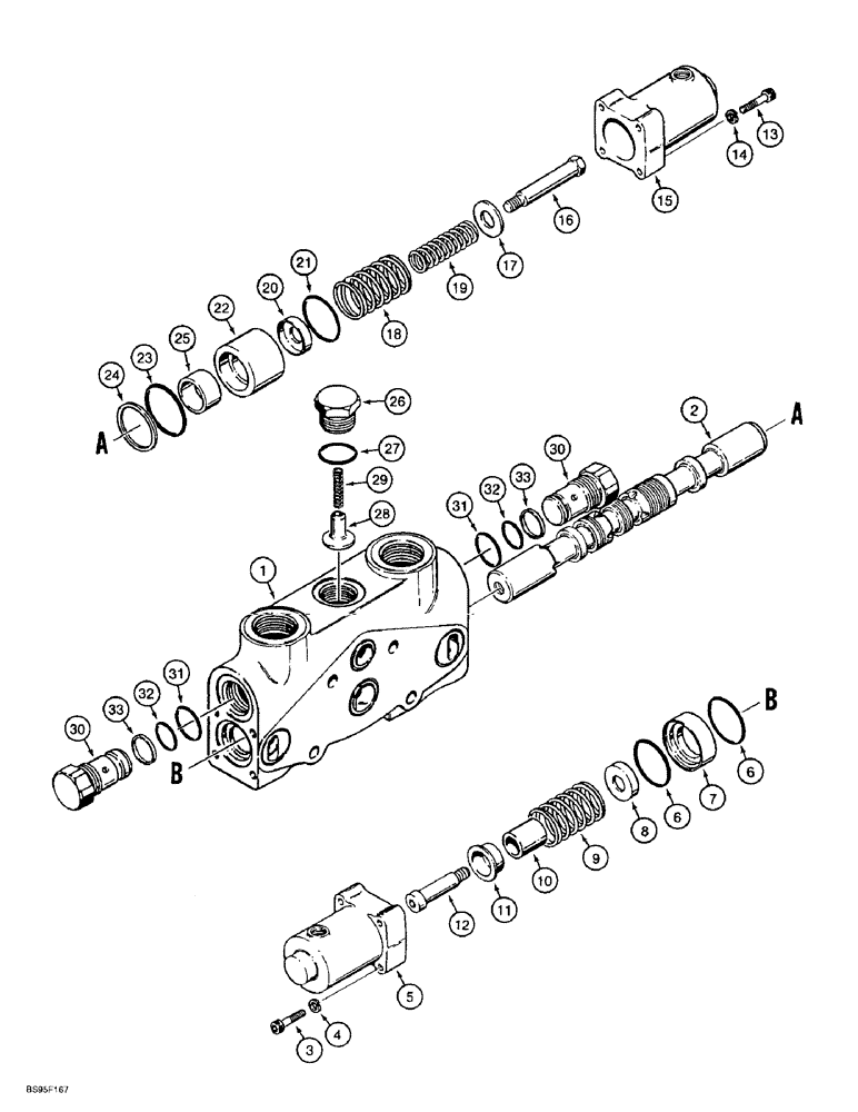 Схема запчастей Case 621B - (8-39A) - LOADER LIFT SECTION, 125844A1 (08) - HYDRAULICS