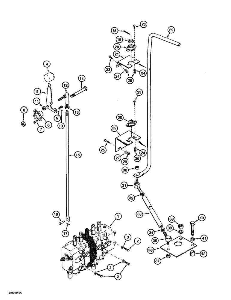 Схема запчастей Case 860 - (5-04) - REAR STEERING CONTROLS (05) - STEERING